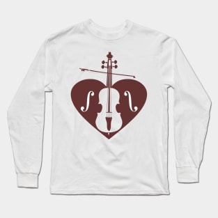 violin love instrumental Long Sleeve T-Shirt